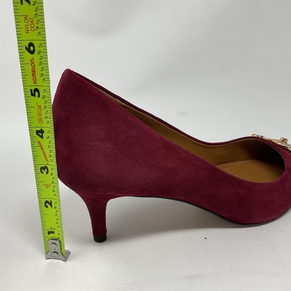 Coach Lauri Two Tone Red Burgandy Heels - Picture 7 of 9